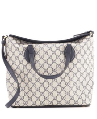 Signature Fold Over Medium Coated Canvas with Leather Tote
