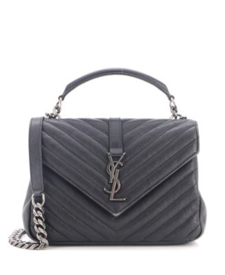College Matelasse Chevron Medium Shoulder Bag