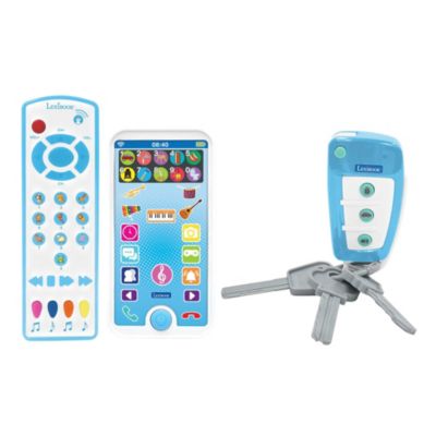 Educational Musical Set with Animals Telephone, Remote Control and Key Ring, 3-Piece Set, Ages 3+