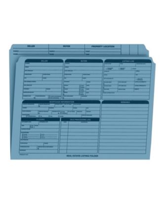 Real Estate Transaction Organizing Folders Pre Printed Closing Checklist Color Coded Dots Right Panel List