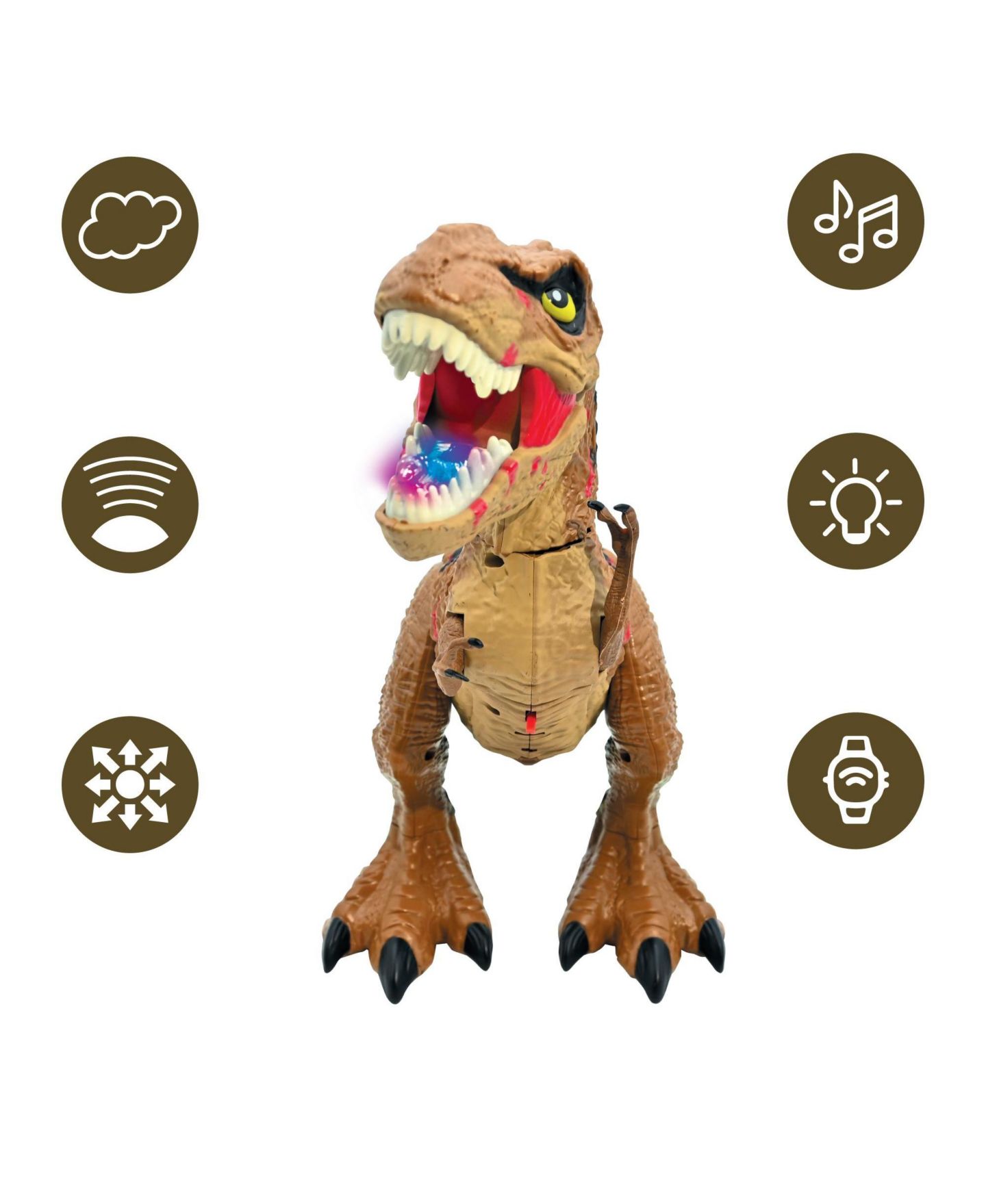 Детская игрушка Lexibook 1:3 Scale Tirex Articulated Smoke-Effects Remote Control Tyrannosaurus — фото 2