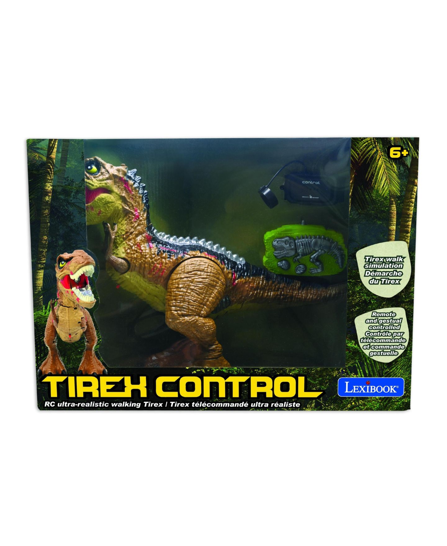 Детская игрушка Lexibook 1:3 Scale Tirex Articulated Smoke-Effects Remote Control Tyrannosaurus — фото 5