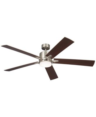60" Kichler Lucian Elite XL Brushed Nickel LED Fan with Wall Control