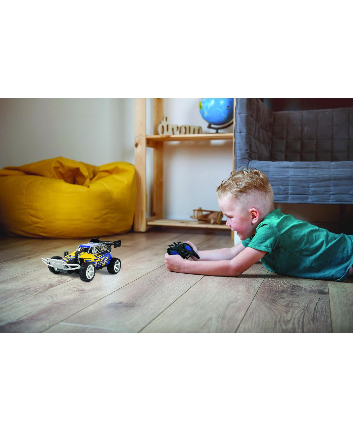 Детская игрушка Lexibook 1:18 Scale Crosslander Buggy Max Off-Road 2.4GHz Wireless-Remote Radio-Controlled Buggy, цвет: Жёлтый — фото 8