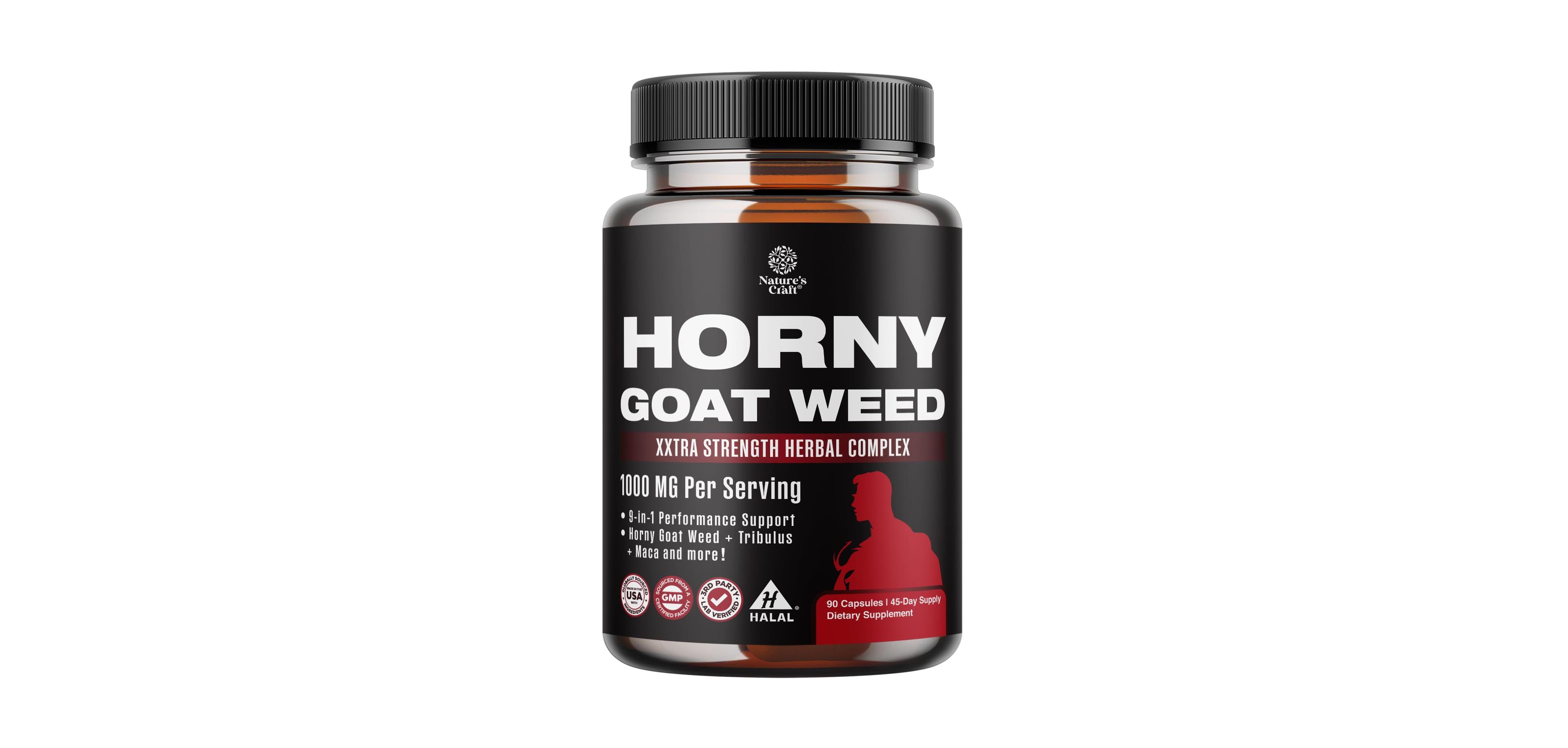 Nature's Craft Goat for Men 9 In 1 Herbal Blend with Goat , Tongkat Ali, Ginseng and Maca 90 Count