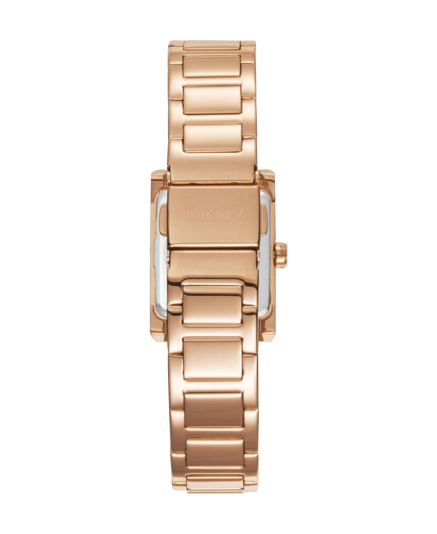 Женские часы DKNY Logo Quartz Water-Resistant IP Rose Stainless Steel Bracelet Watch, 22 mm, цвет: Розовый — фото 3