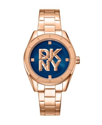Women's Logo Quartz IP Rose Stainless Steel Bracelet Watch