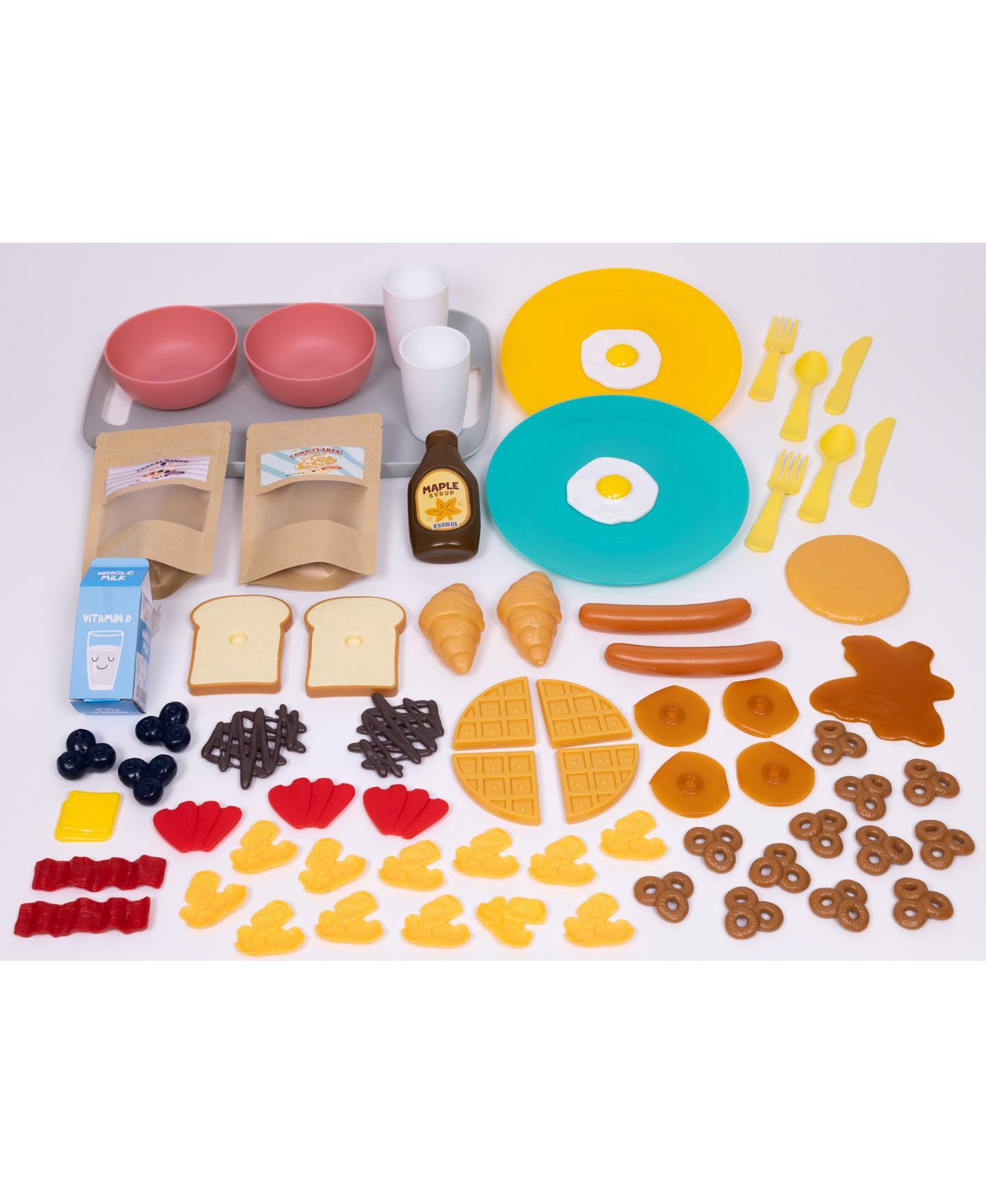 Детский игровой набор NurtureNature Breakfast Delights Imaginative Minds 69-Piece Playset, от 3 лет, цвет: Open Miscellaneous — фото 3