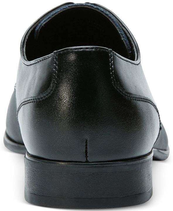 calvin klein men's kellen textured leather oxfords