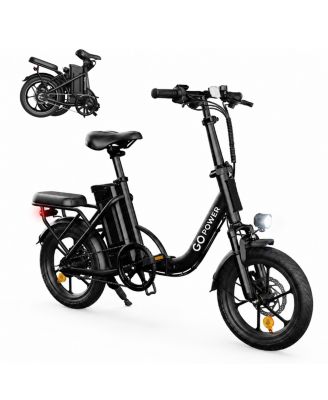 GoBreeze Electric Bike for Adults | Folding E-Bike | 16" Tires | Up to 35-Mile Range | 3 Riding Modes | 20 MPH Top Speed | 350W Hub Motor