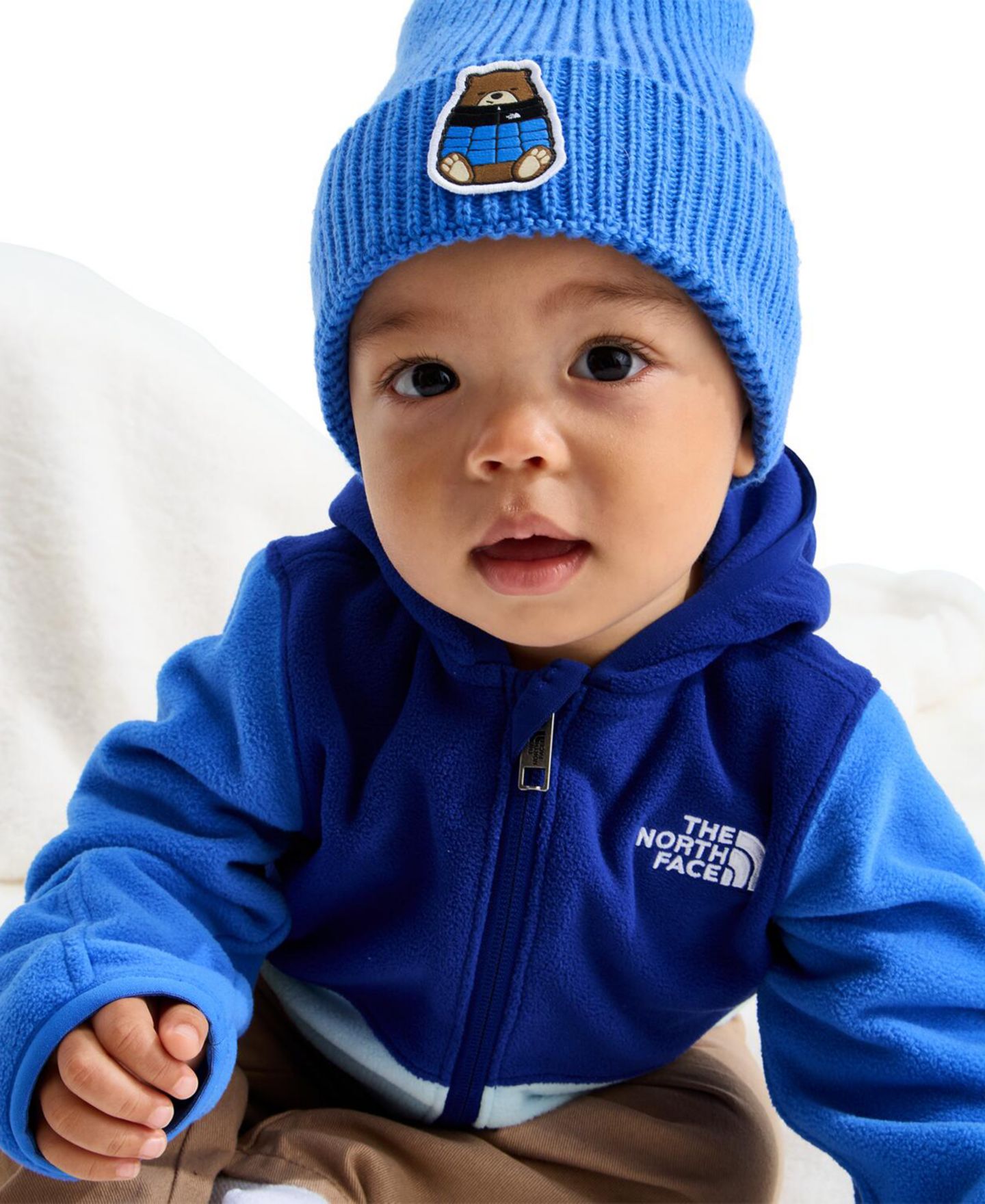 Худи The North Face Glacier Full Zip для малышей, цвет: Синий / Мглистый — фото 5