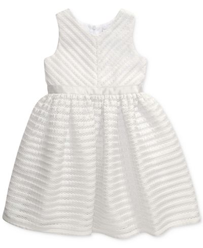 Sweet Heart Rose Jacquard Mesh Special Occasion Dress, Little Girls (2-6X)