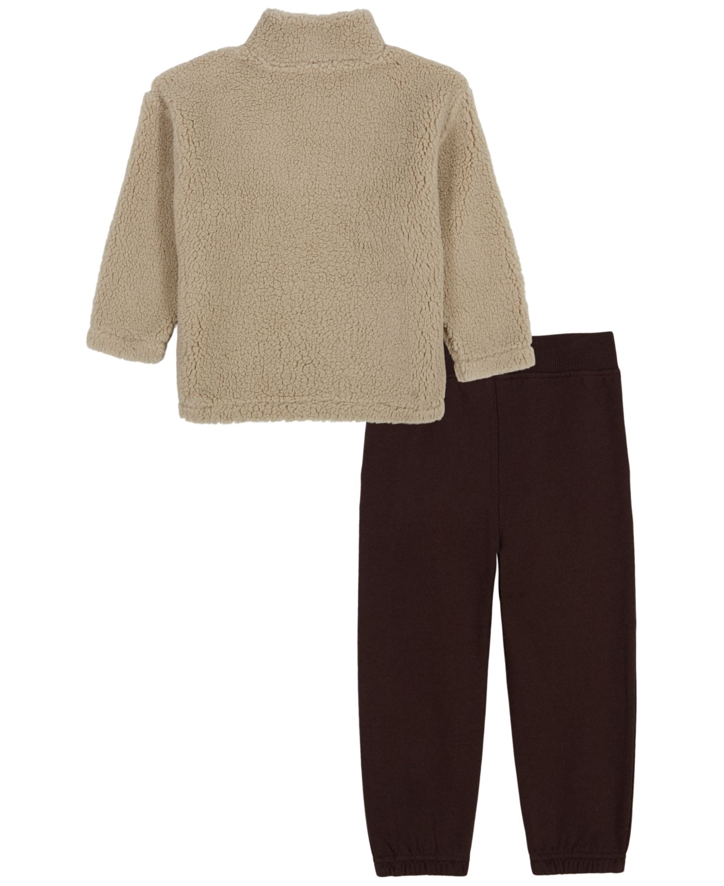 Комплект Calvin Klein Sherpa Quarter-Zip Long-Sleeve Top and Pants, 2-Piece Set для мальчиков-малышей, цвет: Разноцветный — фото 2