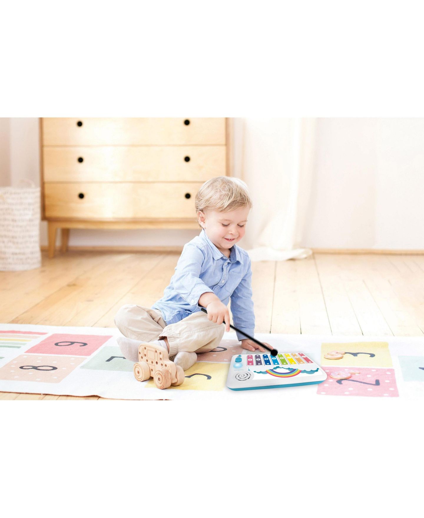 Детские игрушки Lexibook Xylo-Fun Light-Guiding 3-Piece Electronic Xylophone, от 3 лет — фото 3