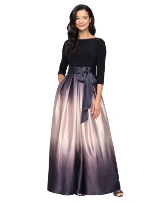 Women's 3/4-Sleeve Ombr&eacute; Gown