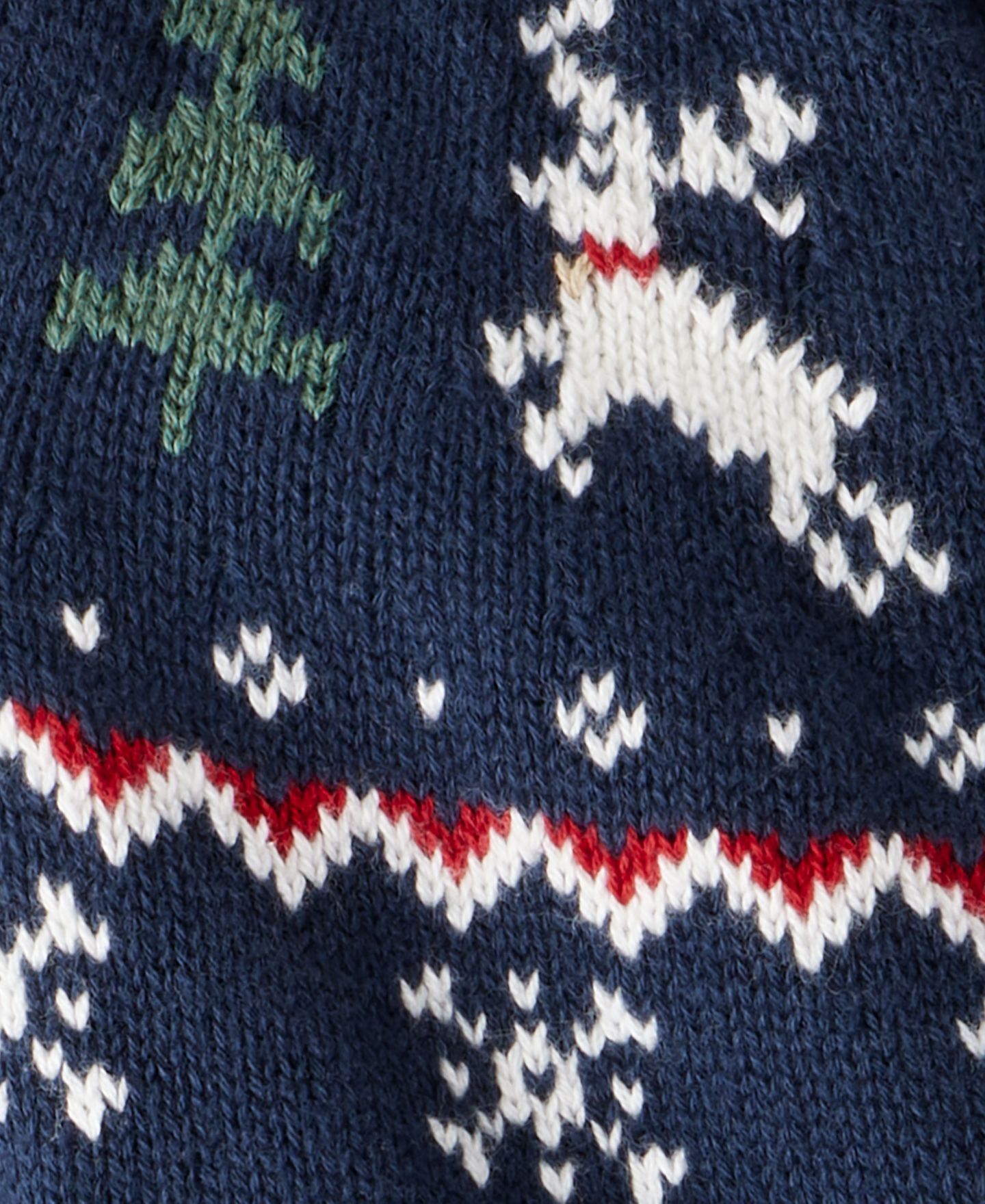Комбинезон Carter's Cotton Fair Isle Sweater Knit Jumpsuit для малышей, цвет: Тёмно-синий — фото 3