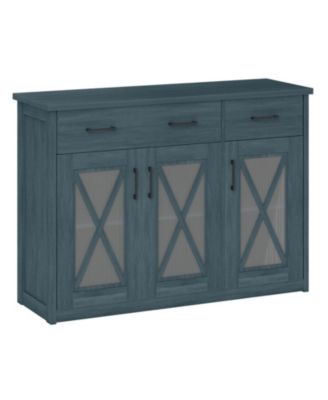 Farmhouse 3-Door Buffet Sideboard with 2 Drawers