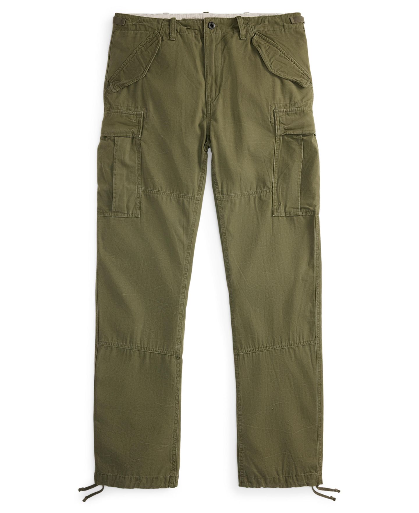 Мужские брюки Polo Ralph Lauren Classic-Fit Canvas Cargo, цвет: Оливковый — фото 5