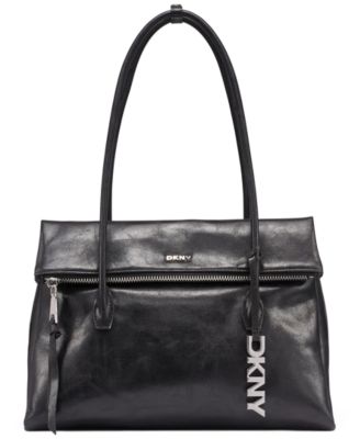 Rivington Silver-Tone Hardware Large Satchel Handbag