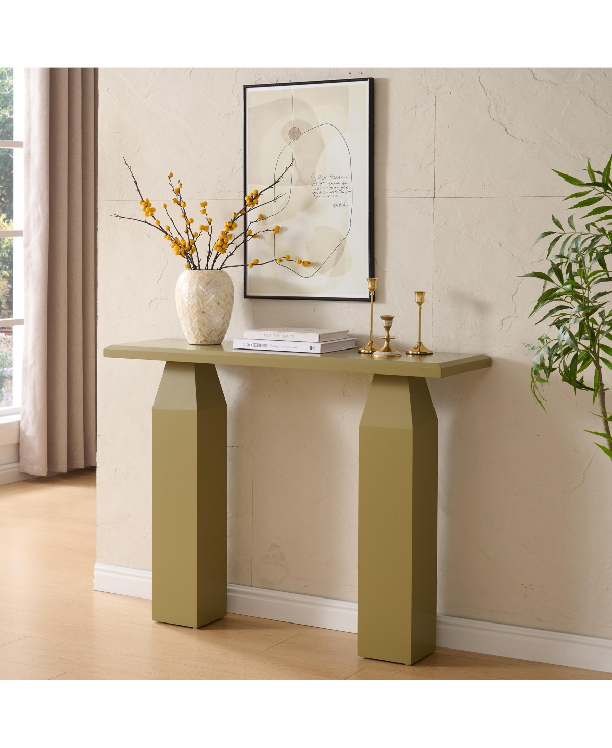Kings Brand Furniture Console Table for Entryway, Sofa Behind Couch, Wooden Entry Living Room, Hallway and Foyer