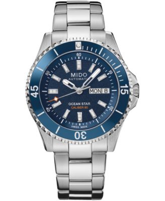 Men's Swiss-Automatic Ocean Star 200 Blue Dial Stainless Steel Watch 41mm