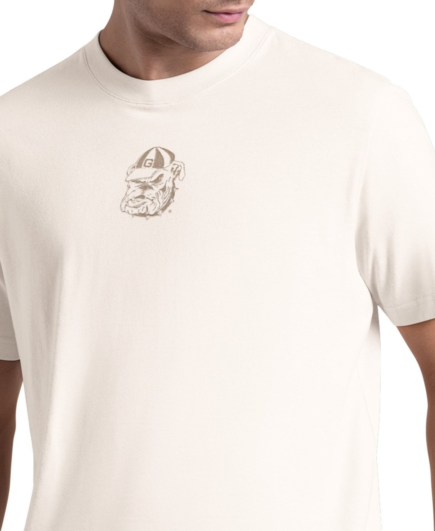 Мужская футболка Starter White Georgia Bulldogs Warm Up — фото 3