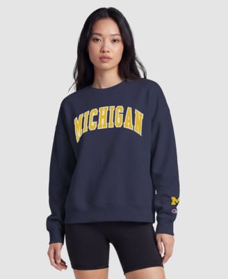 Women's Michigan Wolverines Embroidered Relaxed-Fit Sweatshirt