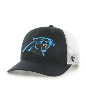 47 Brand Big Boys and Girls Black Carolina Panthers Adjustable Trucker Hat