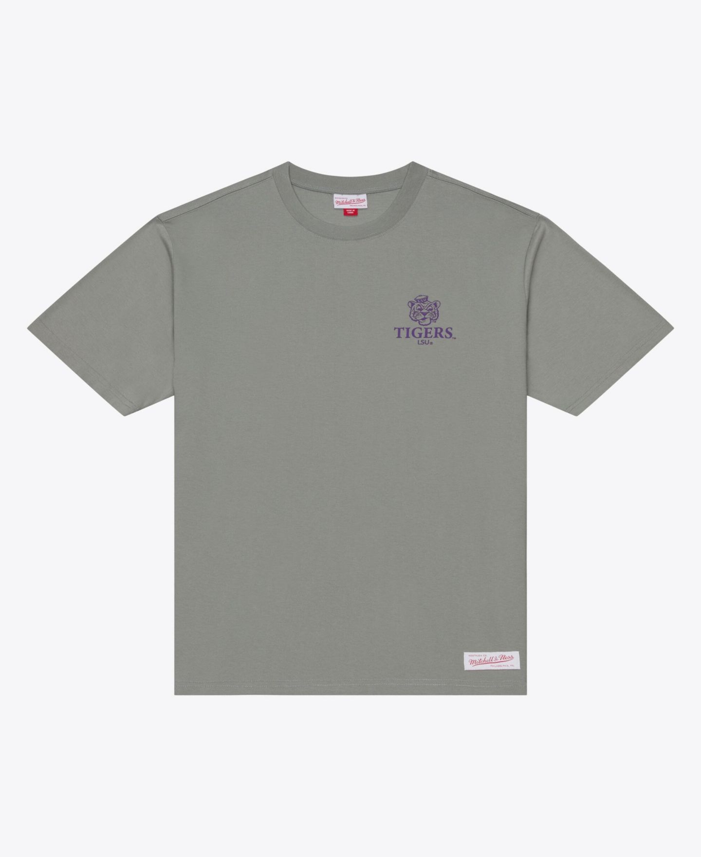 Мужская футболка Mitchell & Ness Gray LSU Tigers Core Icon — фото 1