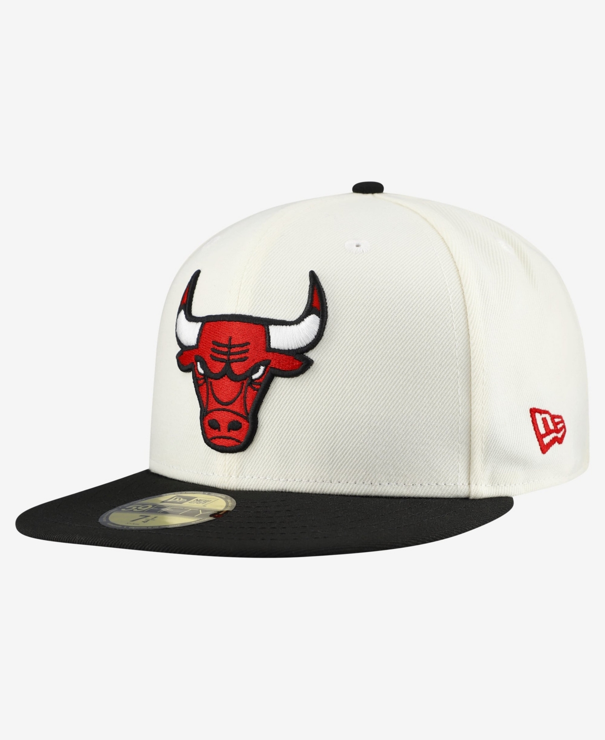 New Era Chicago Bulls Chrome Structured-Fit Baseball Cap - White, Black