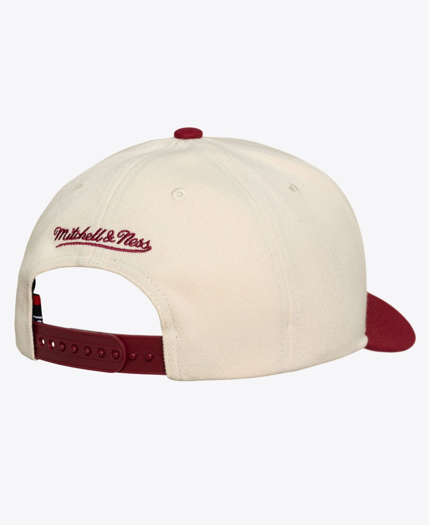 Мужской головной убор Mitchell & Ness Cream/Burgundy Philadelphia Phillies Cooperstown Collection Flawless Script Stretch-Snap Hat — фото 2