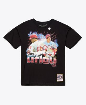Men's Chase Utley Black Philadelphia Phillies Cooperstown Collection Big Tall Legendary Collage Player Graphic T-Shirt