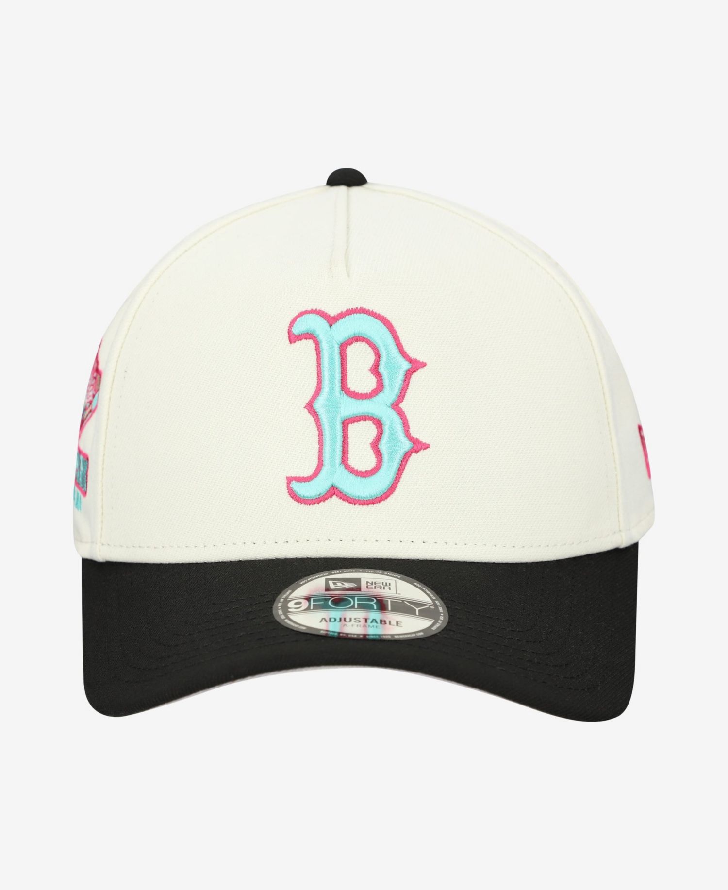 Men's Cream Boston Red Sox Stadium Chrome 9FORTY A-Frame Adjustable Hat