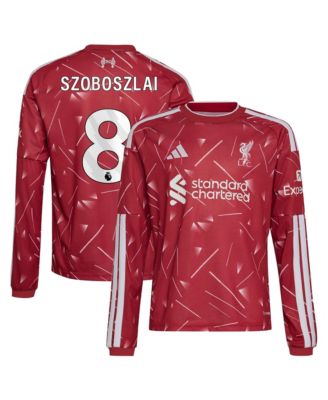 Big Boys and Girls Dominik Szoboszlai Red Liverpool 2026/27 Home Replica Long Sleeve Jersey