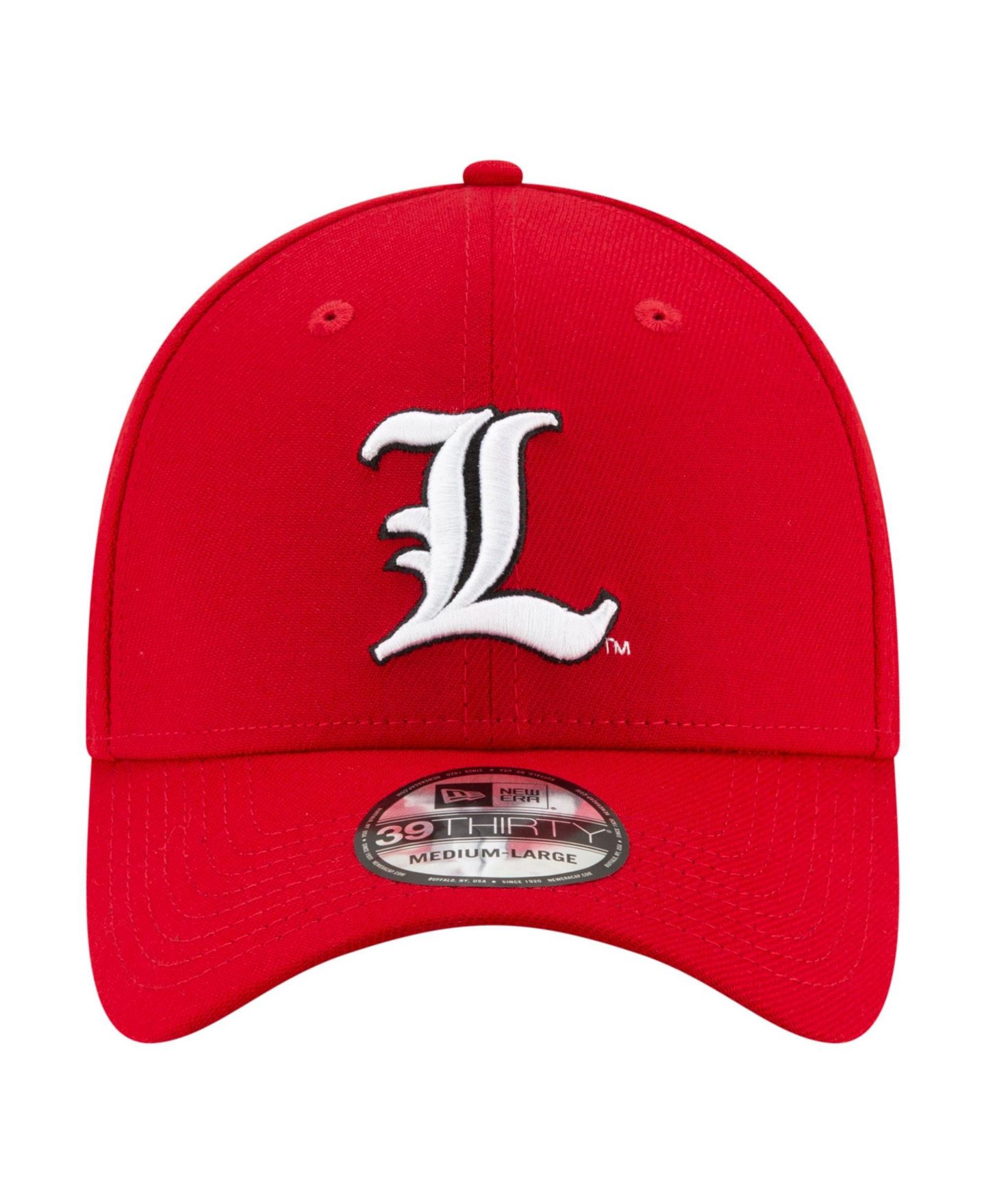 Мужская кепка New Era Red Louisville Cardinals Team Classic 39THIRTY Flex Hat — фото 2