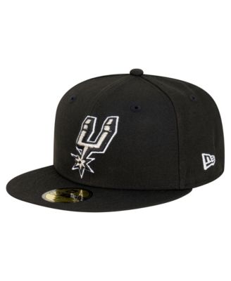 Men's Black San Antonio Spurs Team 59FIFTY Fitted Hat