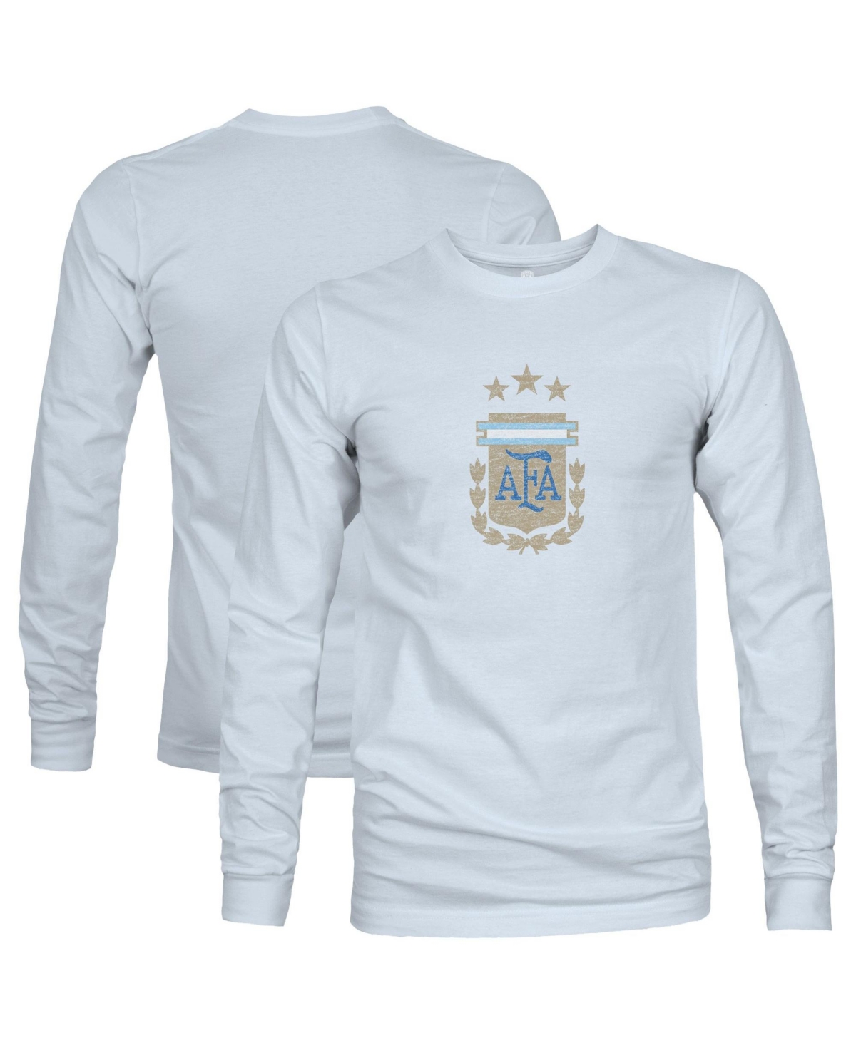 1863FC Men's Argentina National Team Color Badge Long-Sleeve T-Shirt