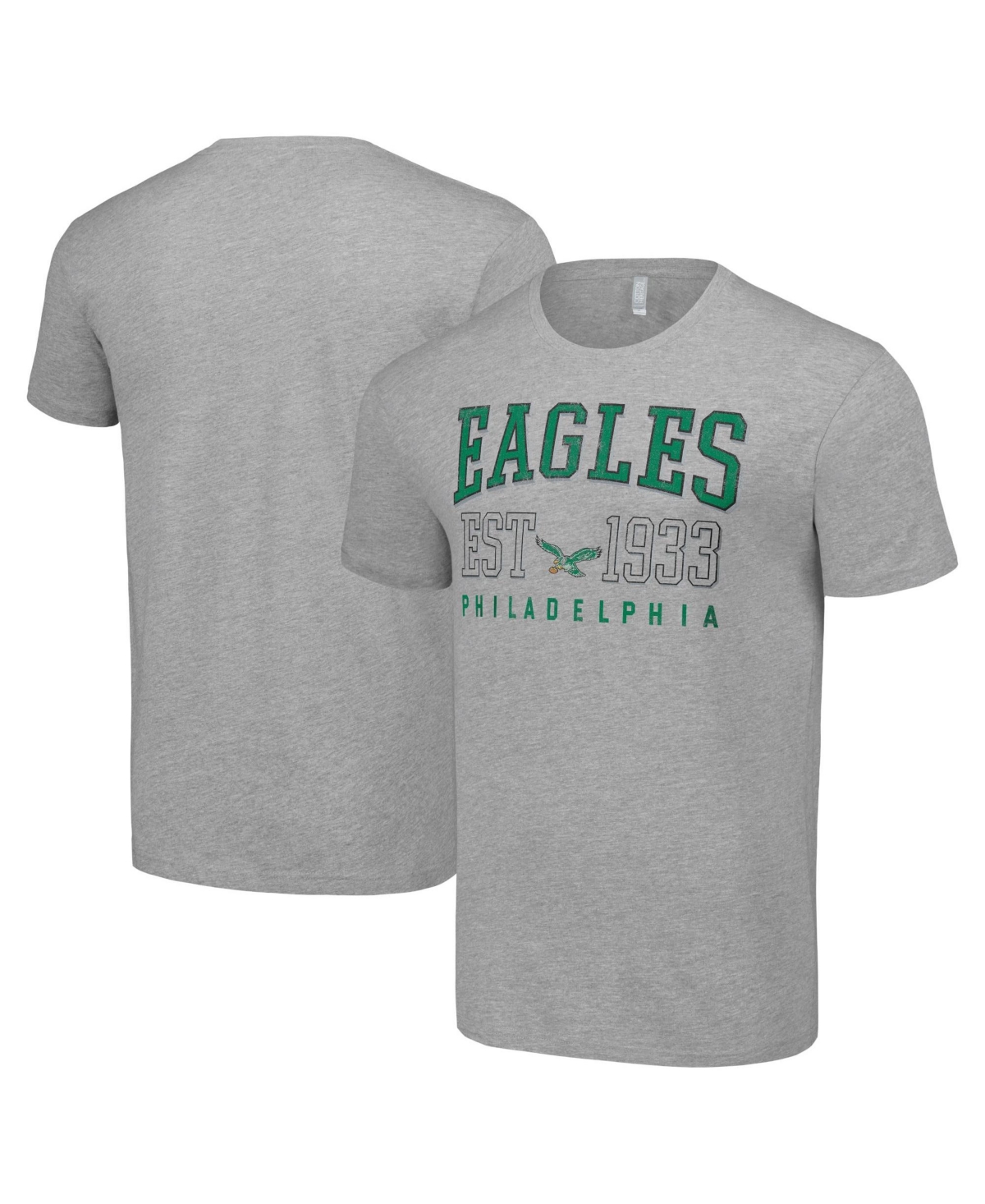 Starter Men's Philadelphia Eagles Throwback Logo Distressed Screen-Print Graphics T-Shirt