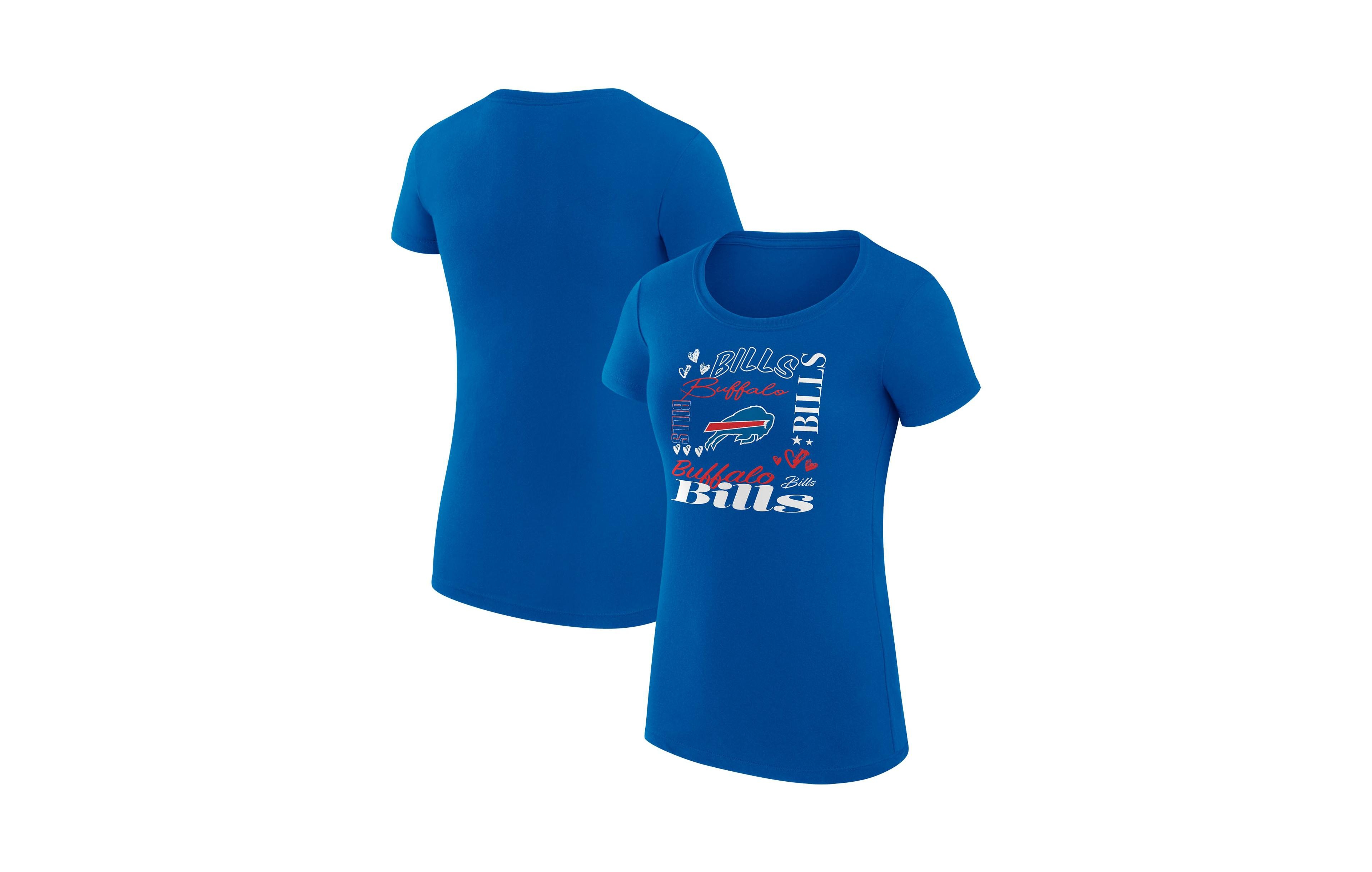 G-iii 4Her by Carl Banks Women's Buffalo Bills Super-Slim Fit Collage Team T-Shirt