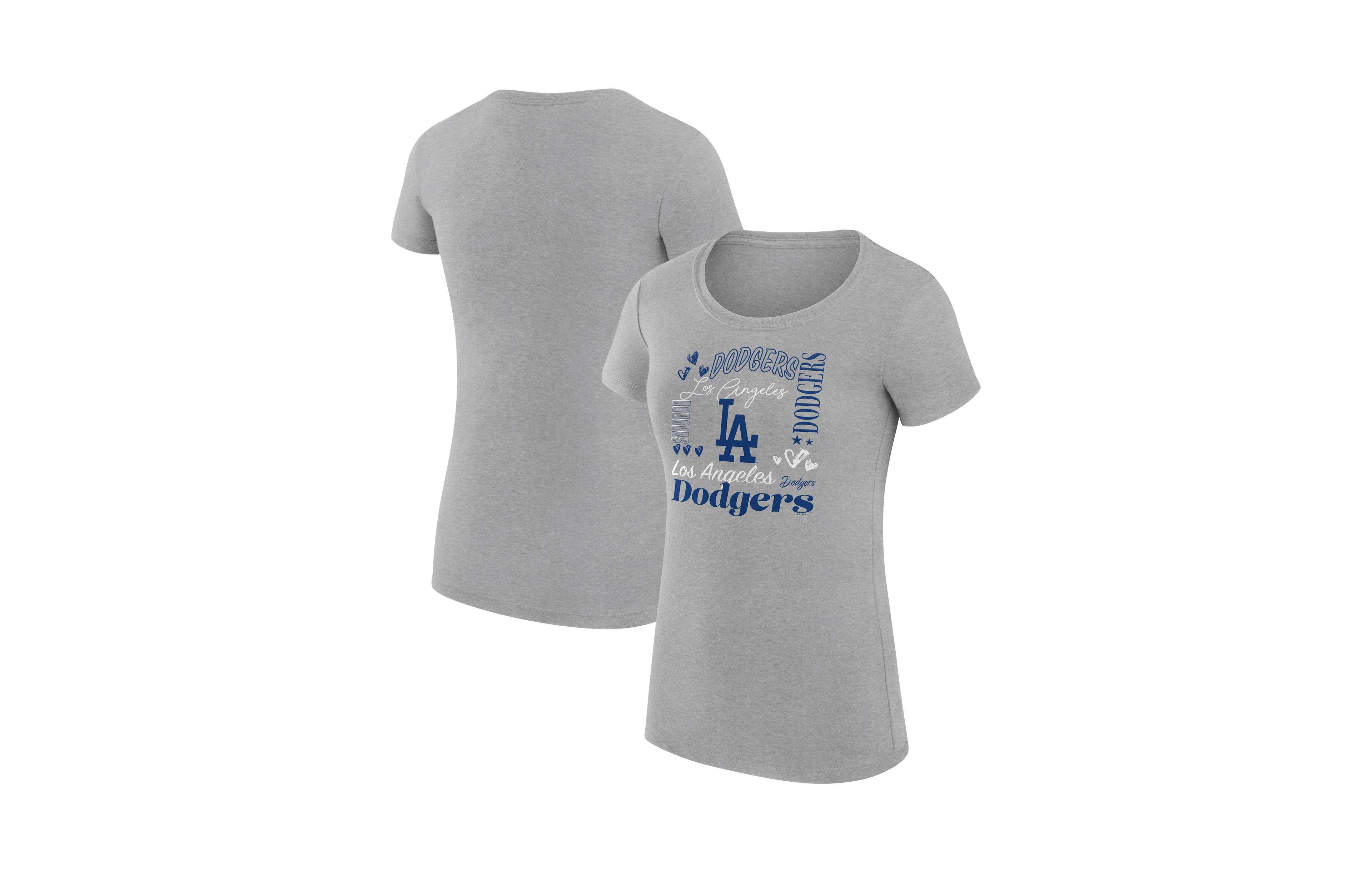 G-iii 4Her by Carl Banks Women's Los Angeles Dodgers Screen-Print Super-Slim Fit T-Shirt