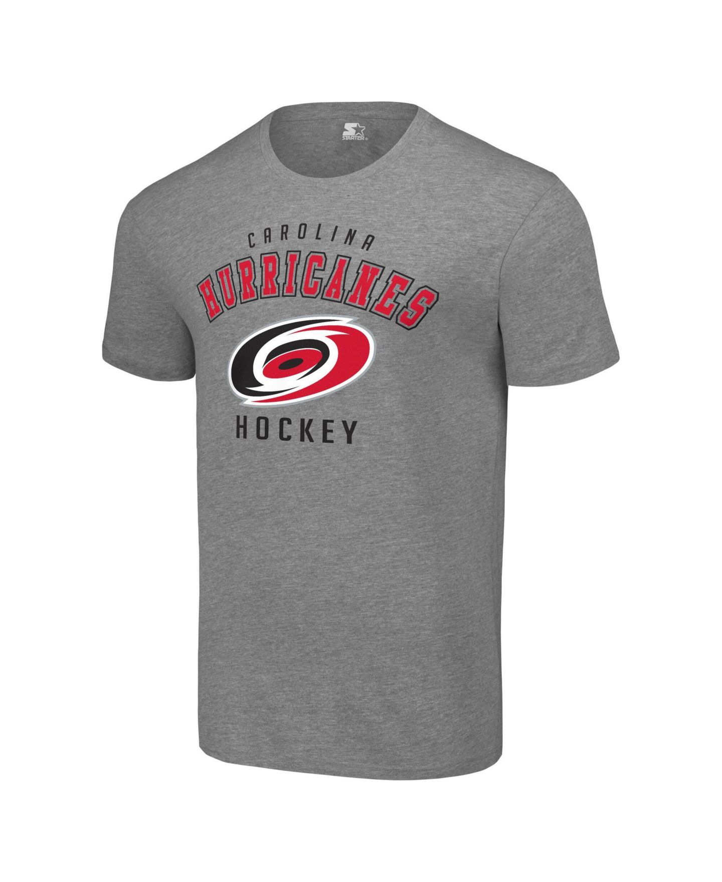 Мужская футболка Starter Heather Gray Carolina Hurricanes Logo — фото 2