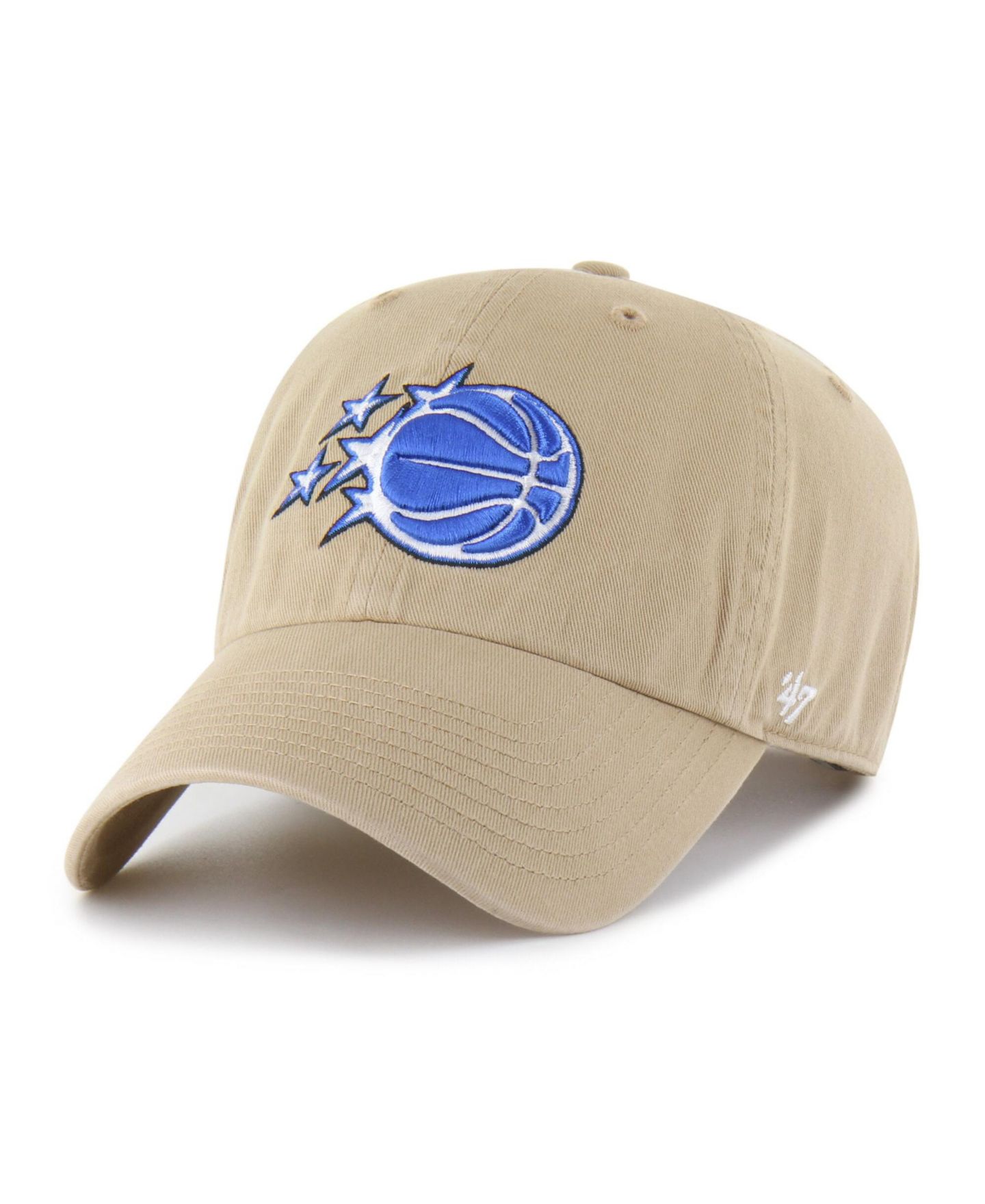 Мужская кепка '47 Brand Khaki Orlando Magic Logo Clean Up Adjustable Hat — фото 1