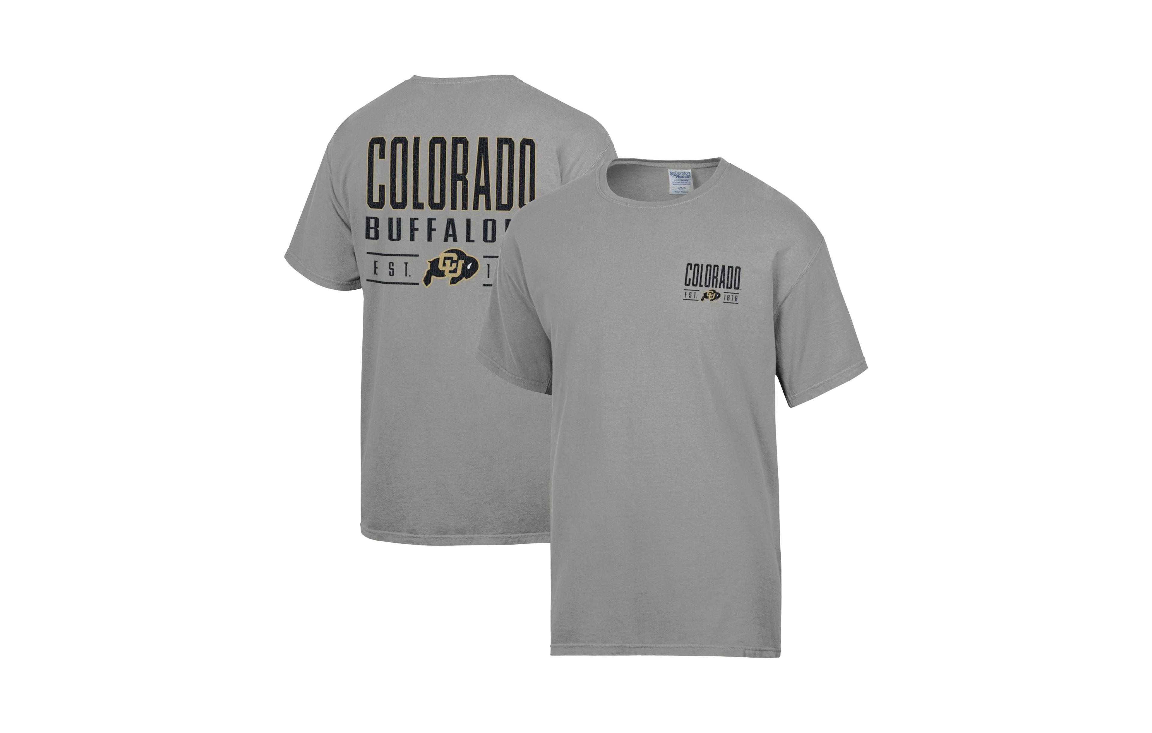 Comfortwash Men's Colorado Buffaloes Big Name Distressed Relaxed-Fit T-Shirt