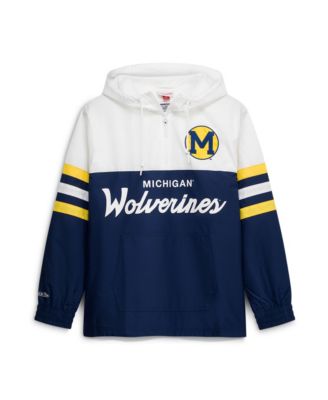 Men's Michigan Wolverines Head Coach Half-Zip Lightweight Anorak