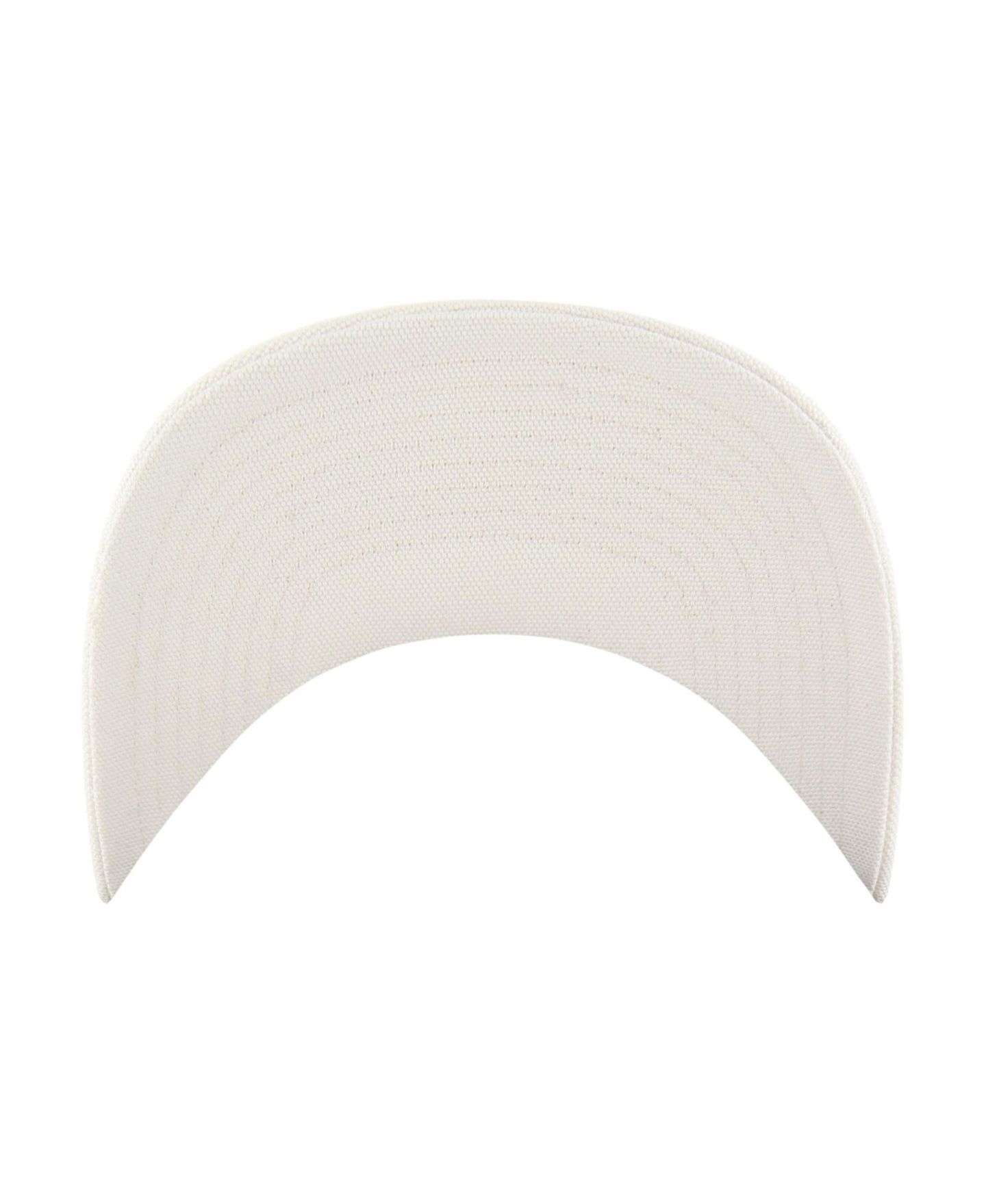 Мужская кепка Carhartt x '47 Natural/Brown Kansas Jayhawks Undyed Trucker Adjustable Hat — фото 4