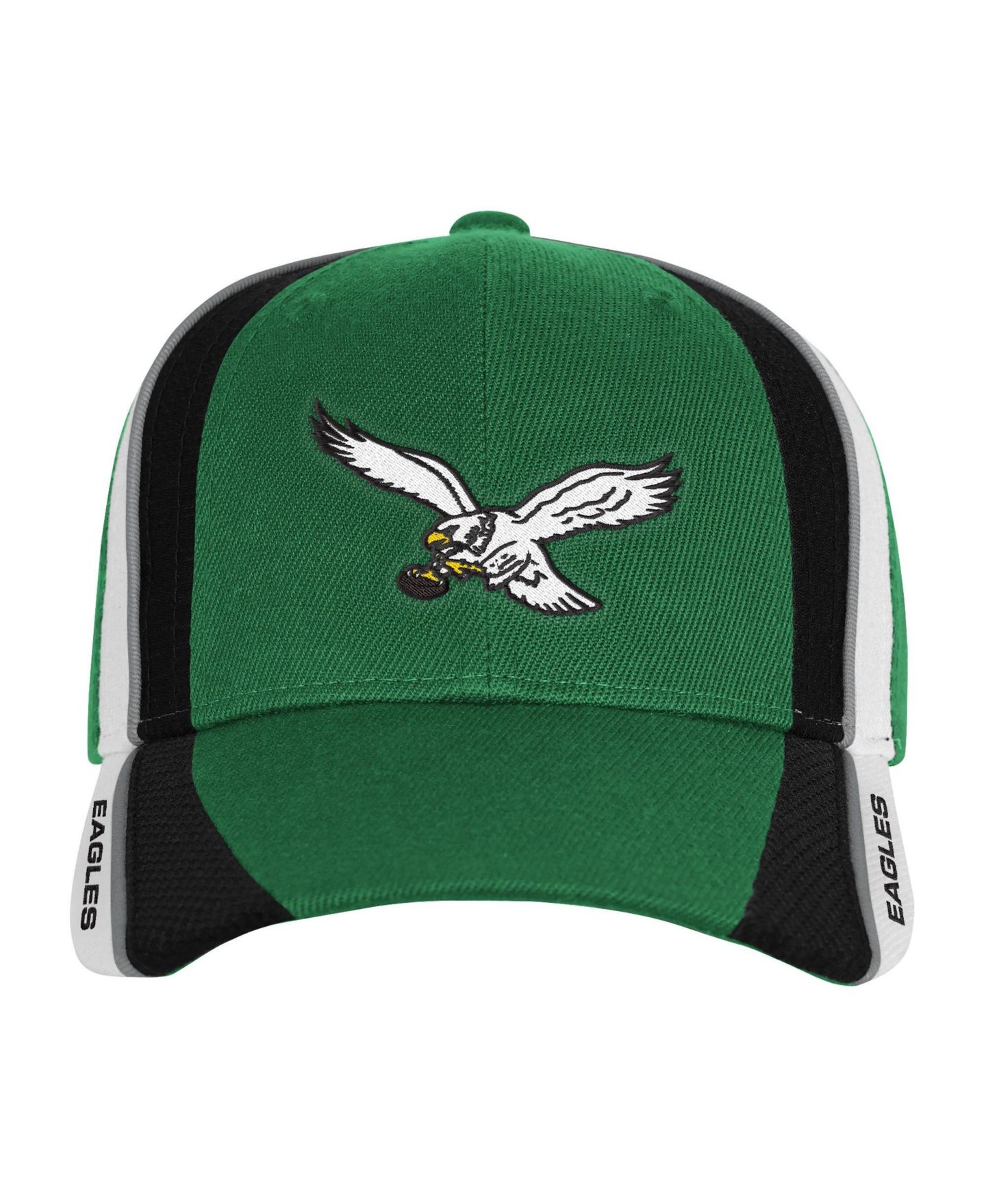 Детская кепка Mitchell & Ness Kelly Green Philadelphia Eagles Club Downforce Pro Crown Adjustable Hat — фото 2
