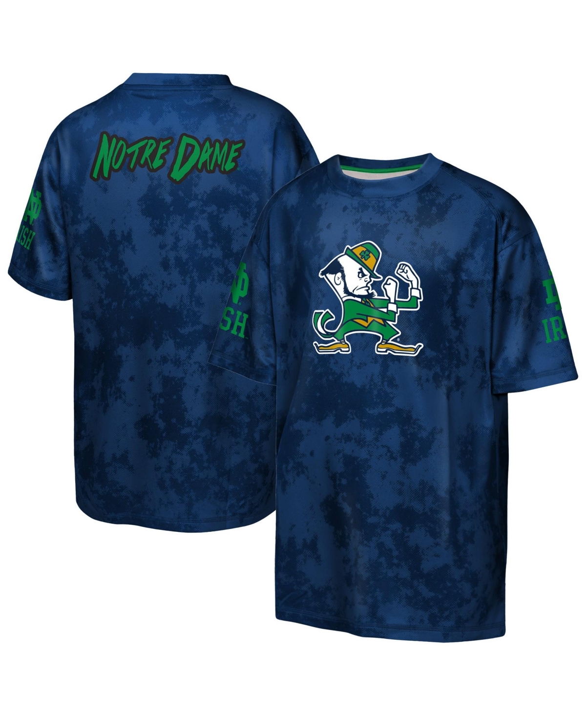 Outerstuff Kids' Boys' And Girls' Notre Dame Fighting Irish Off-side Sublimated Graphics T-shirt In Blue