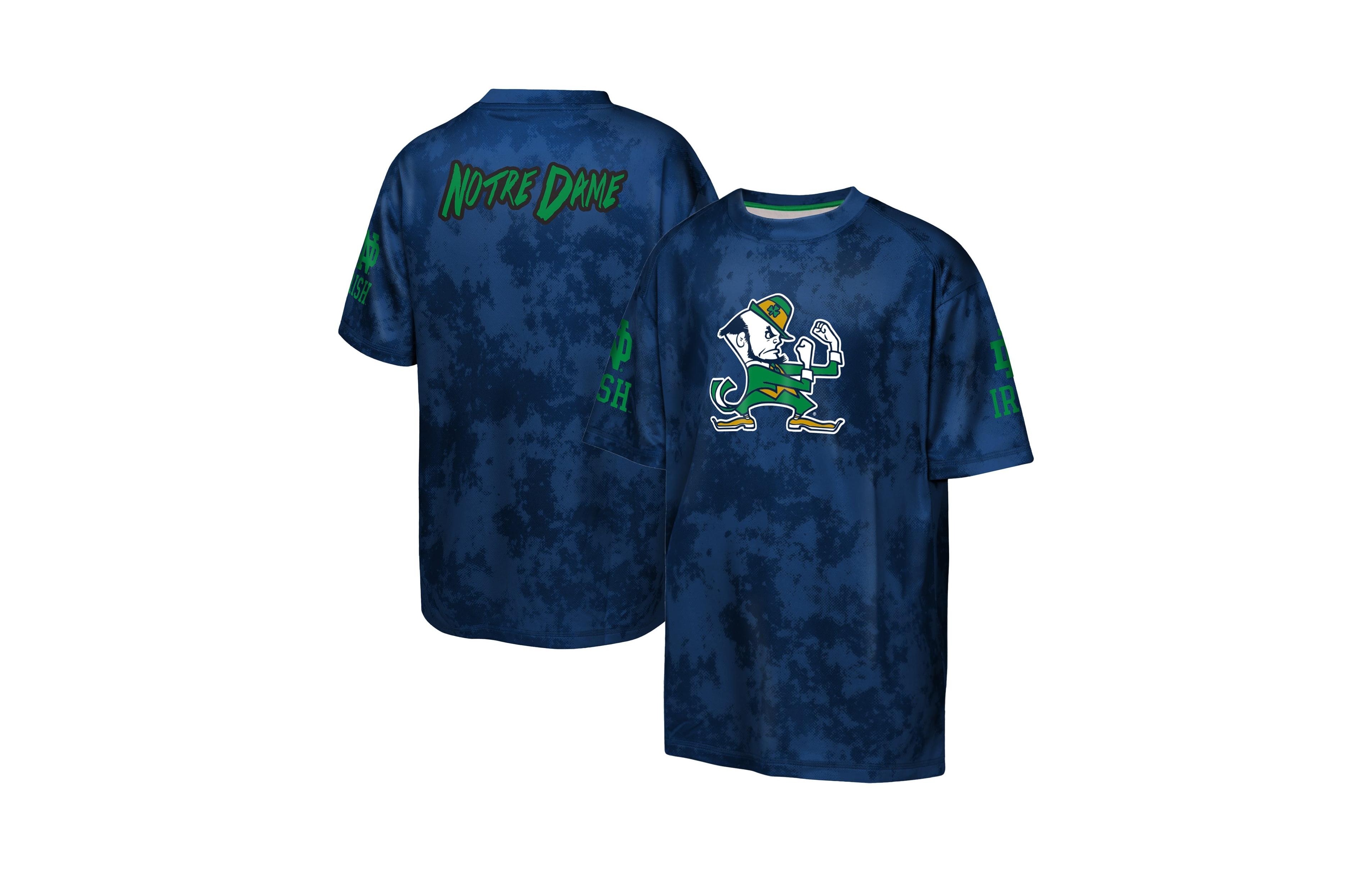 Outerstuff Boys' and Girls' Notre Dame Fighting Irish Off-Side Sublimated Graphics T-Shirt