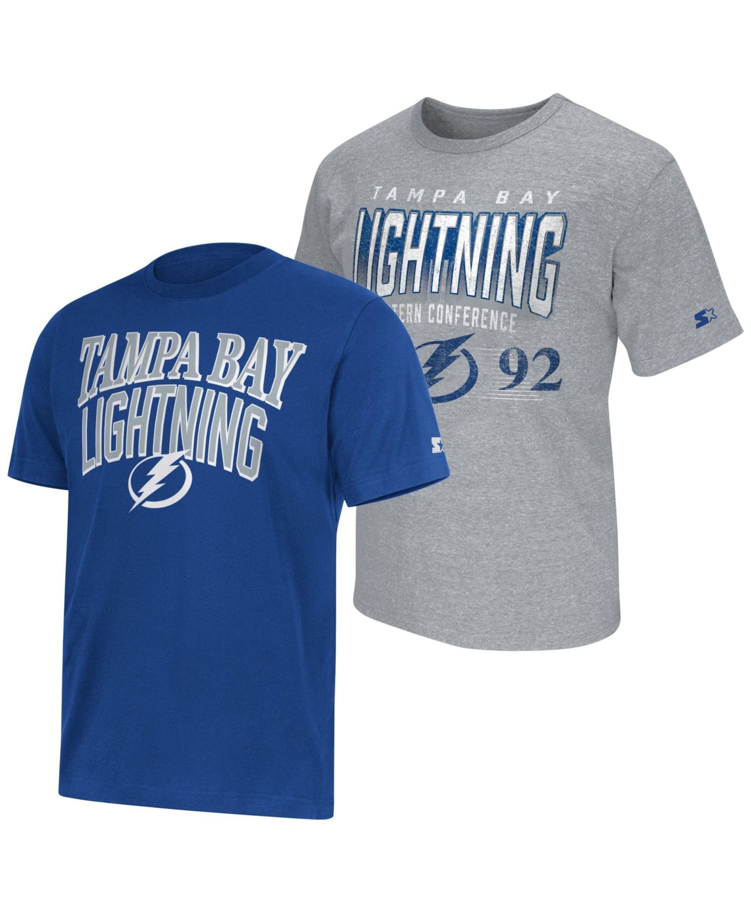 Men's Blue/Heather Gray Tampa Bay Lightning Two-Pack T-Shirt Set
