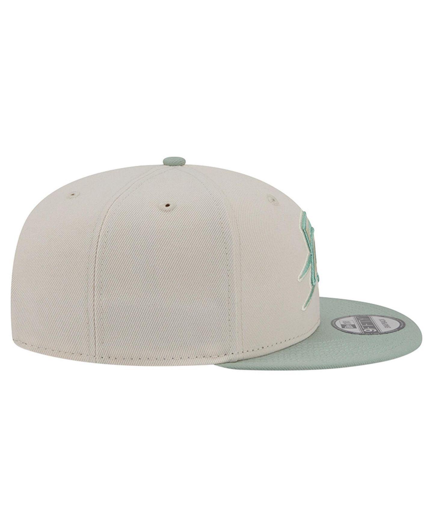 Мужские головные уборы New Era Cream/Light Green Oklahoma City Thunder Color Pack 9FIFTY Snapback Hat — фото 6